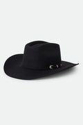 Prescott Brick Top Cowboy Hat - Black