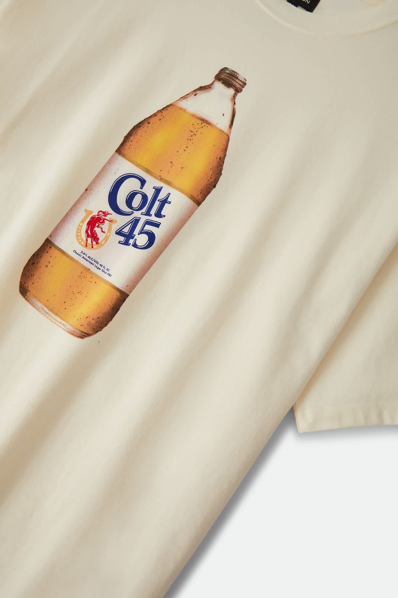 Colt 45 Forty Oz Short Sleeve Oversized T-Shirt - Natural