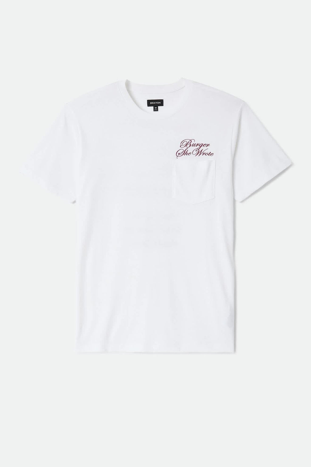 Burger She Wrote Pocket T-Shirt - White