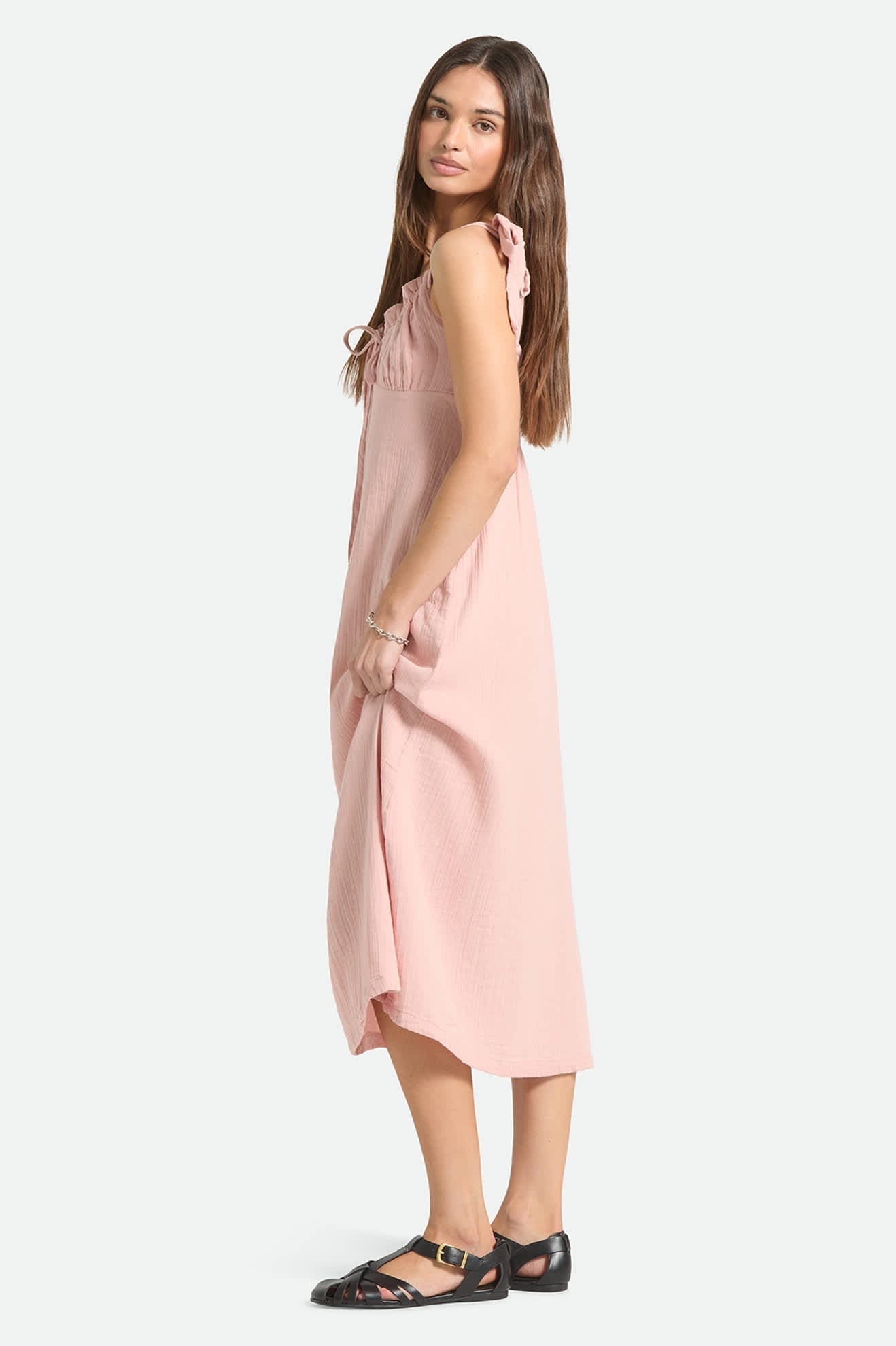 The Tie Dress - Silver Pink
