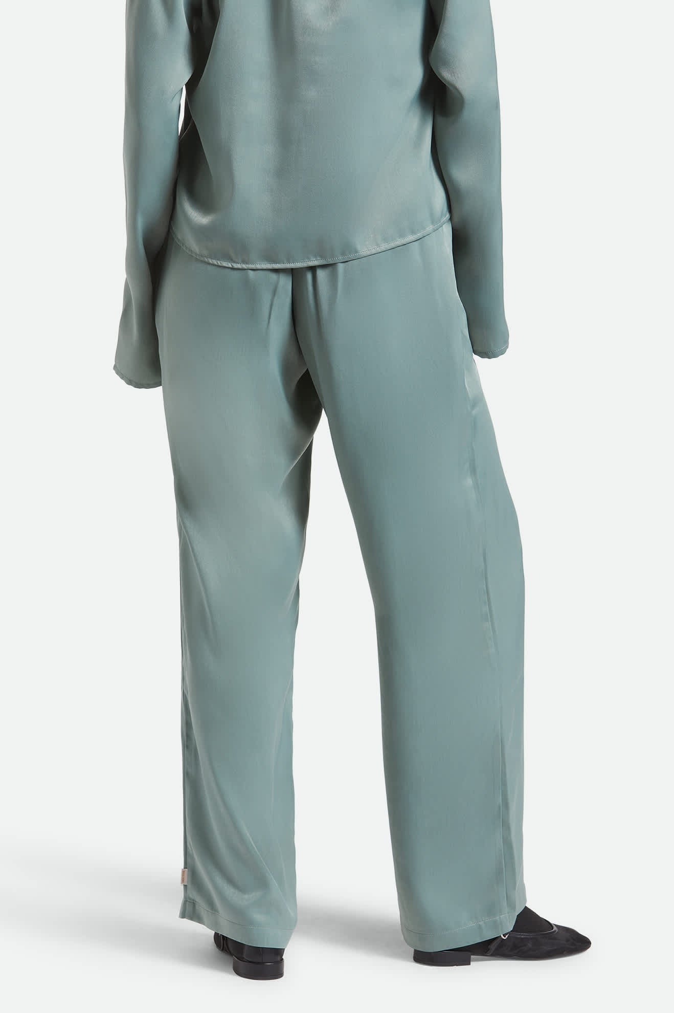 Soho Silky Pant - Blue Green Shine