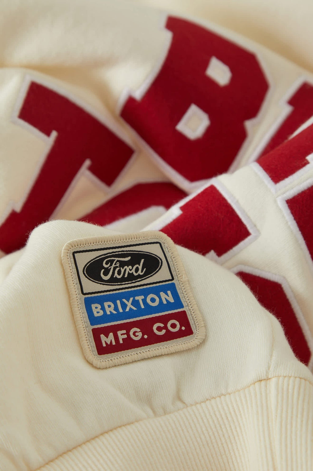Ford Built Tough Crew Fleece - Wimbledon White