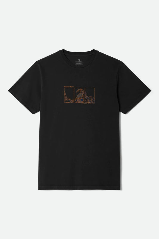 Briscoe S/S Standard T-Shirt - Black Worn Wash