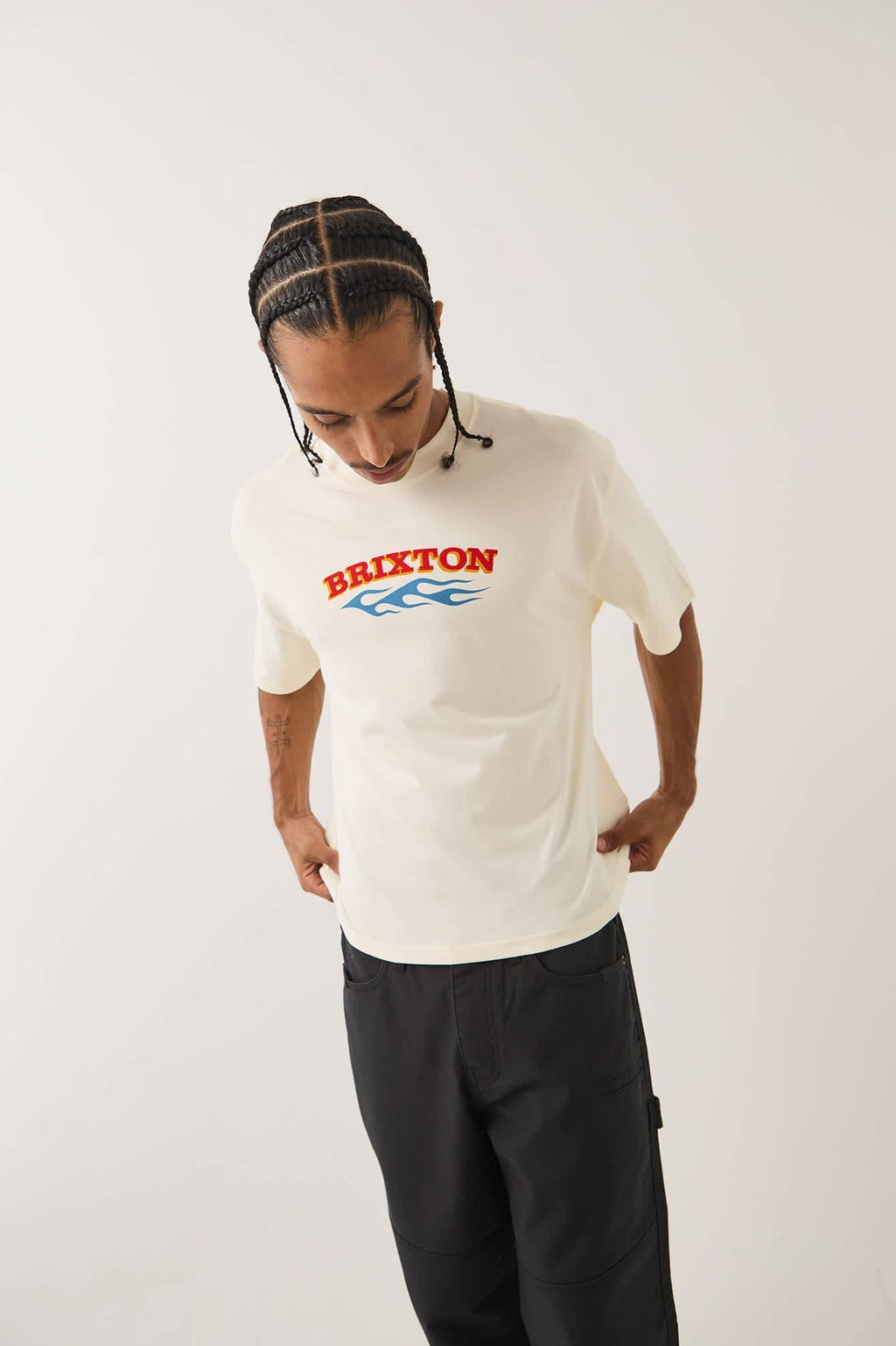 Clifton Boxed Crop T-Shirt - Cream