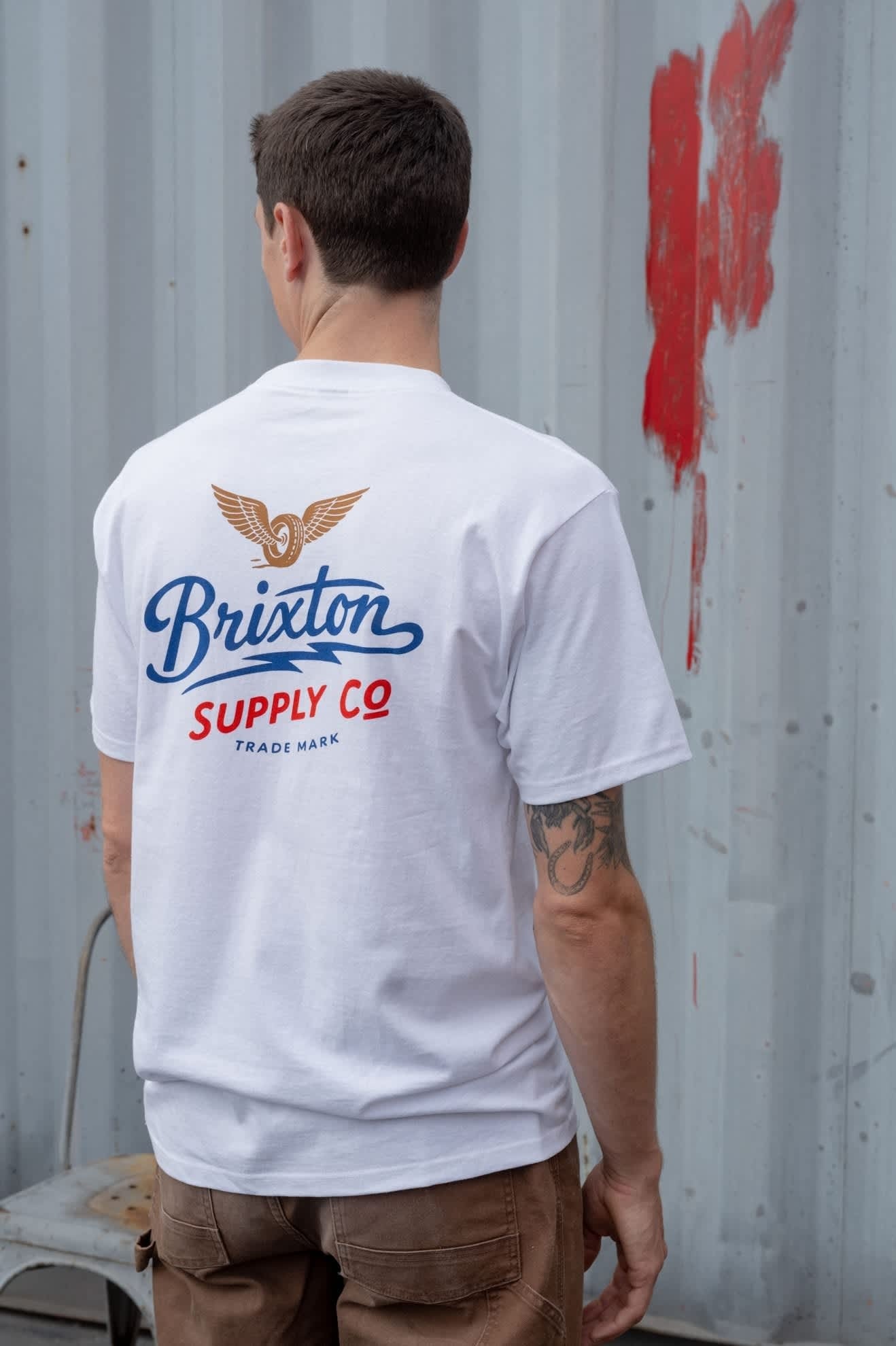 Wing And Wheel Supply Short Sleeve Standard T-Shirt - White