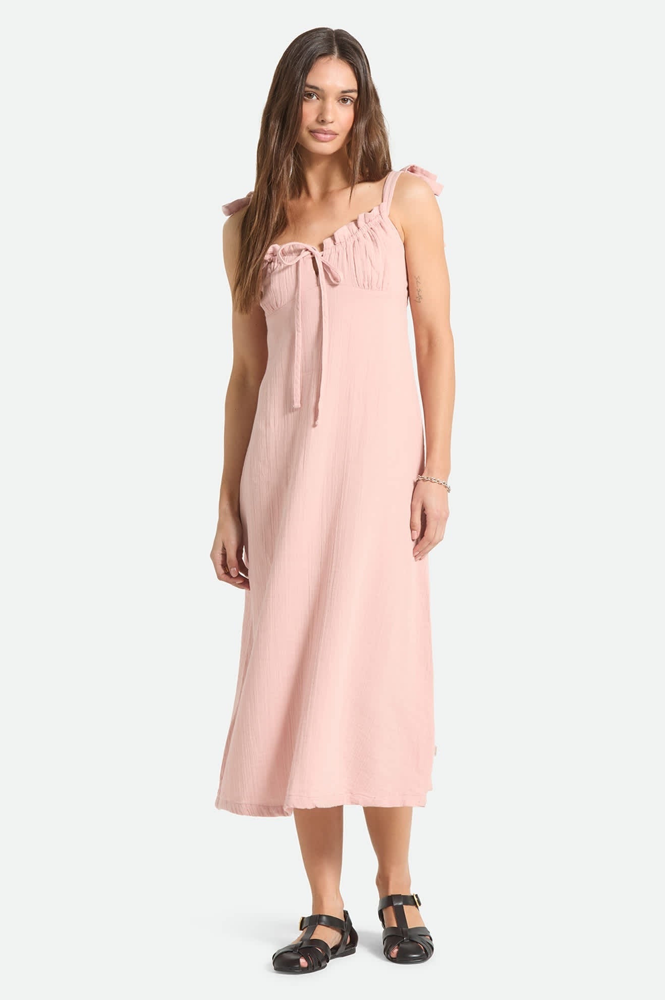 The Tie Dress - Silver Pink