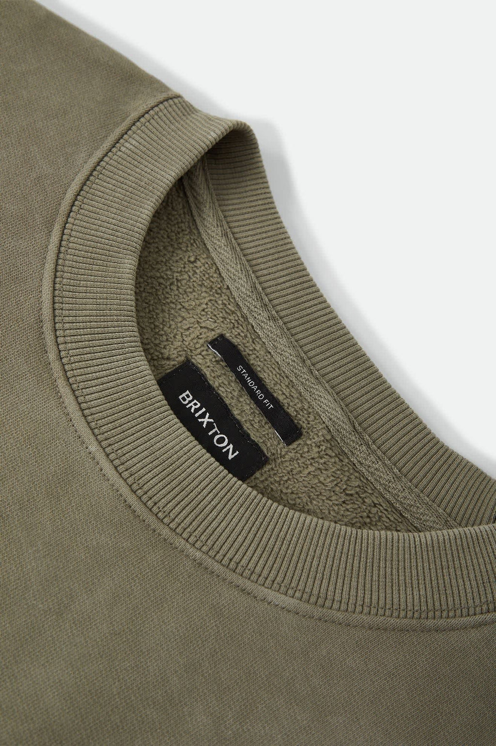 Brixton Baseline Crew Fleece - Olive Surplus Vintage Wash