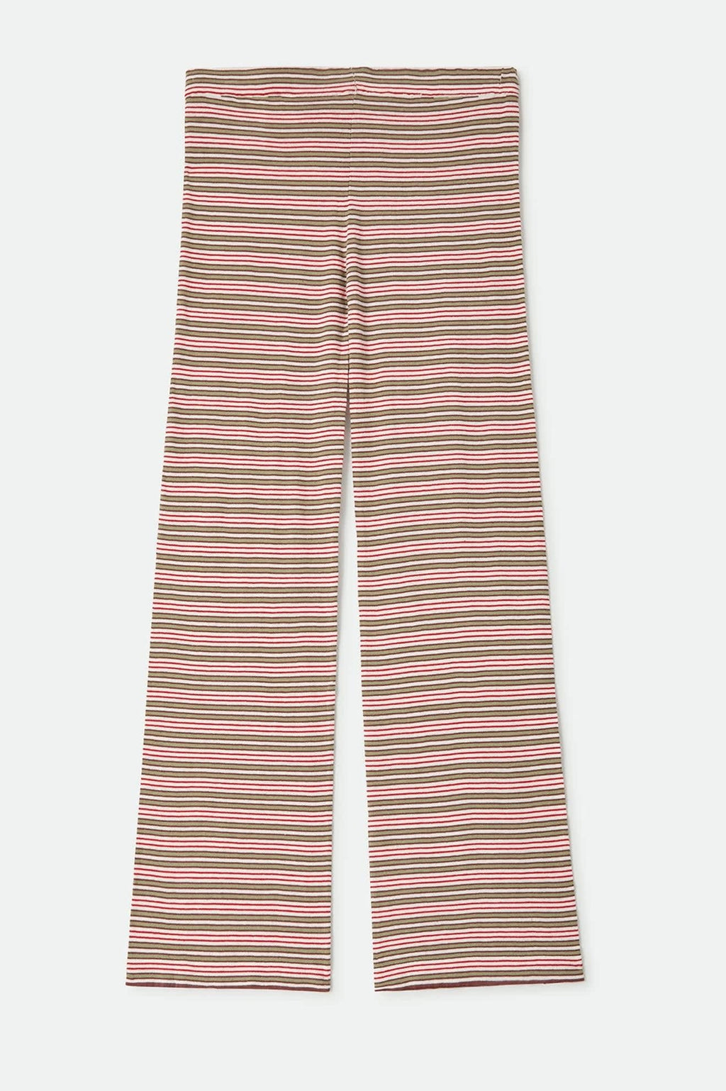 Siesta Stripe Knit Pant - Green Multi Stripe