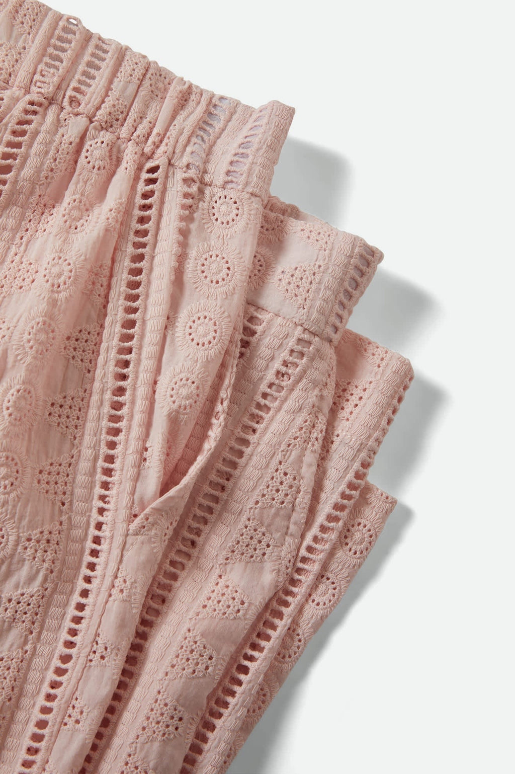 The Mercer Wide Leg Trouser Pant - Chalk Pink