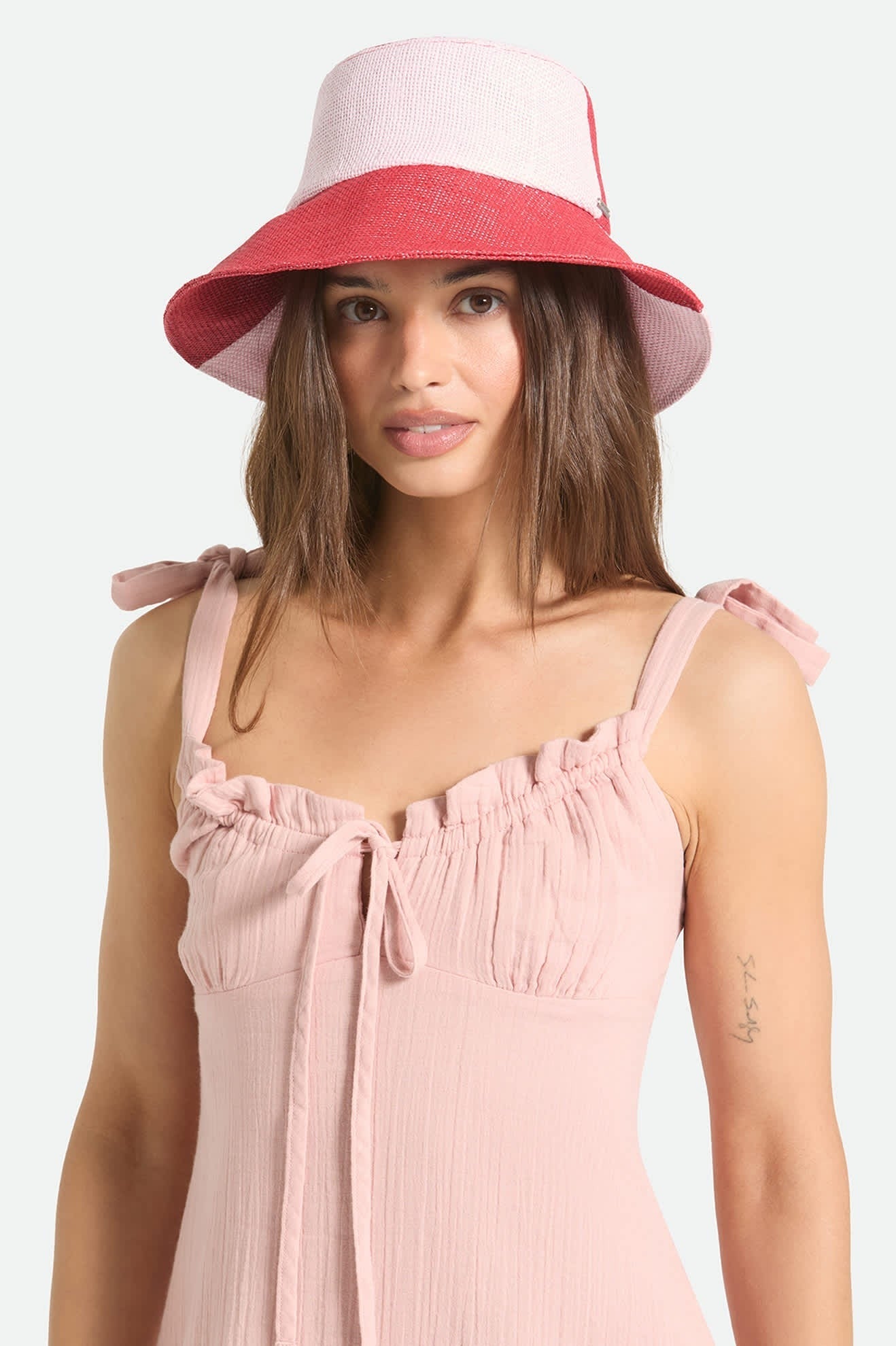 Harmony Packable Bucket Hat - Silver Pink/Adrenaline Rush