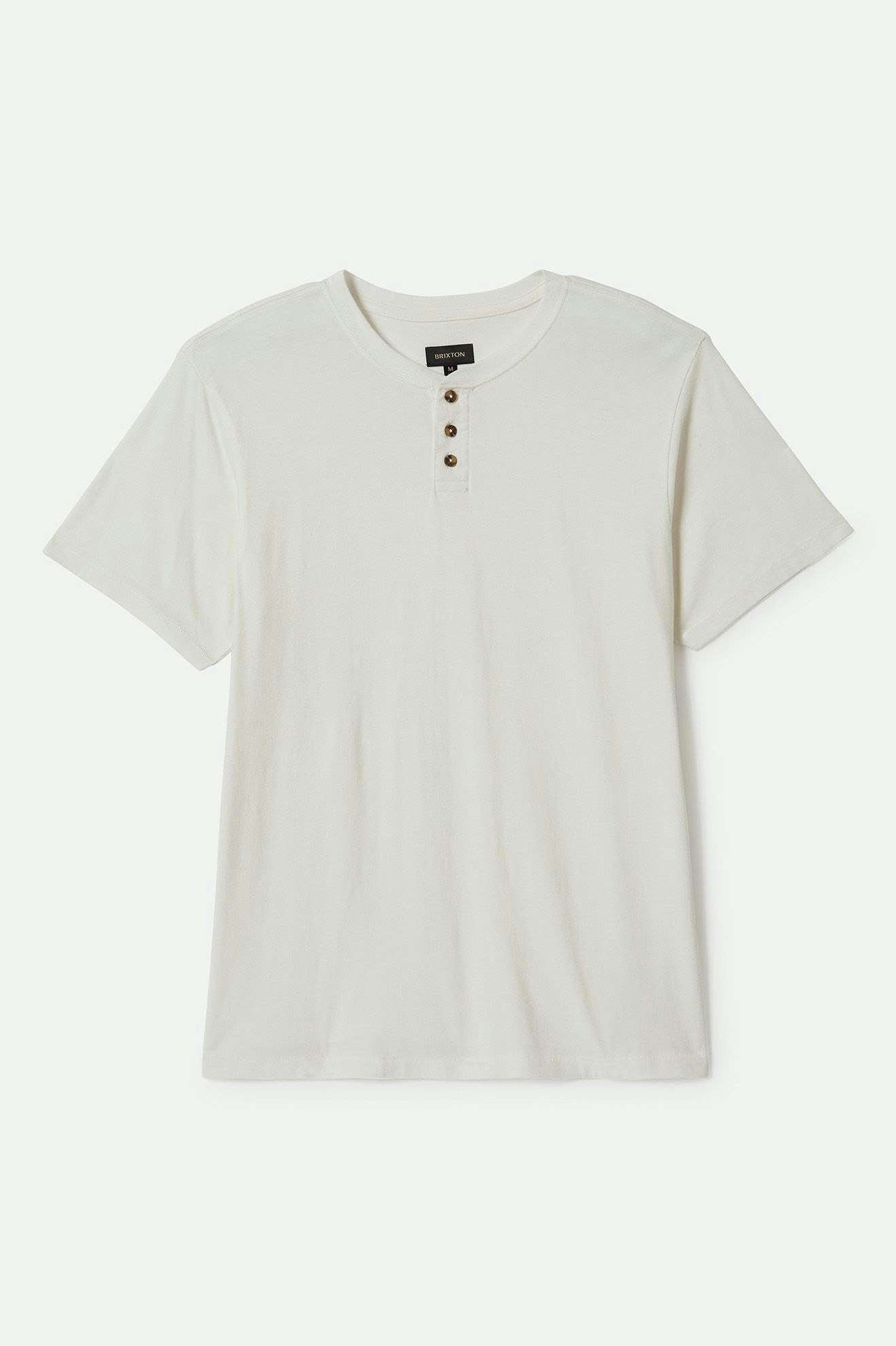 Vintage Reserve S/S Henley - Off White Sol Wash