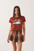 Great Springs Slim Crew T-Shirt - Dark Brick