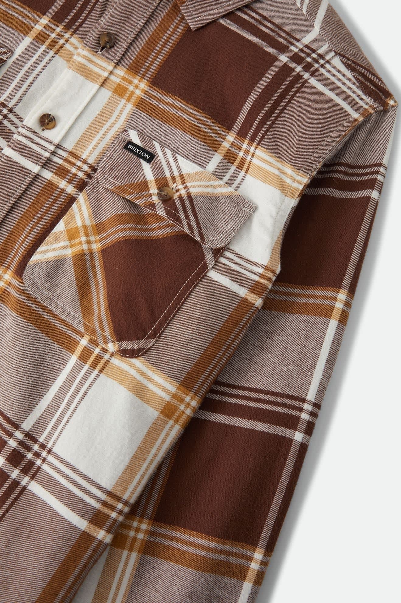 Bowery Lightweight Ultra Soft Flannel - Chocolate/Off White