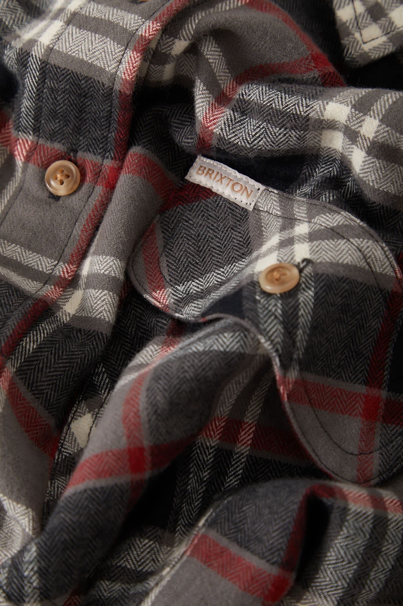 Bowery Crop Women's Overshirt - Washed Black Plaid