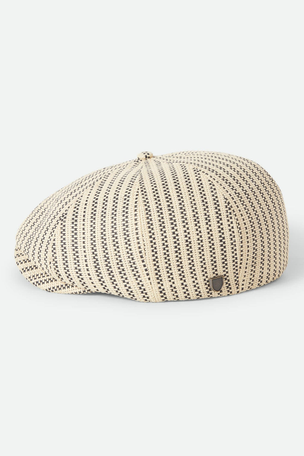 Brood Lightweight Newsboy Cap - Natural/Black Straw