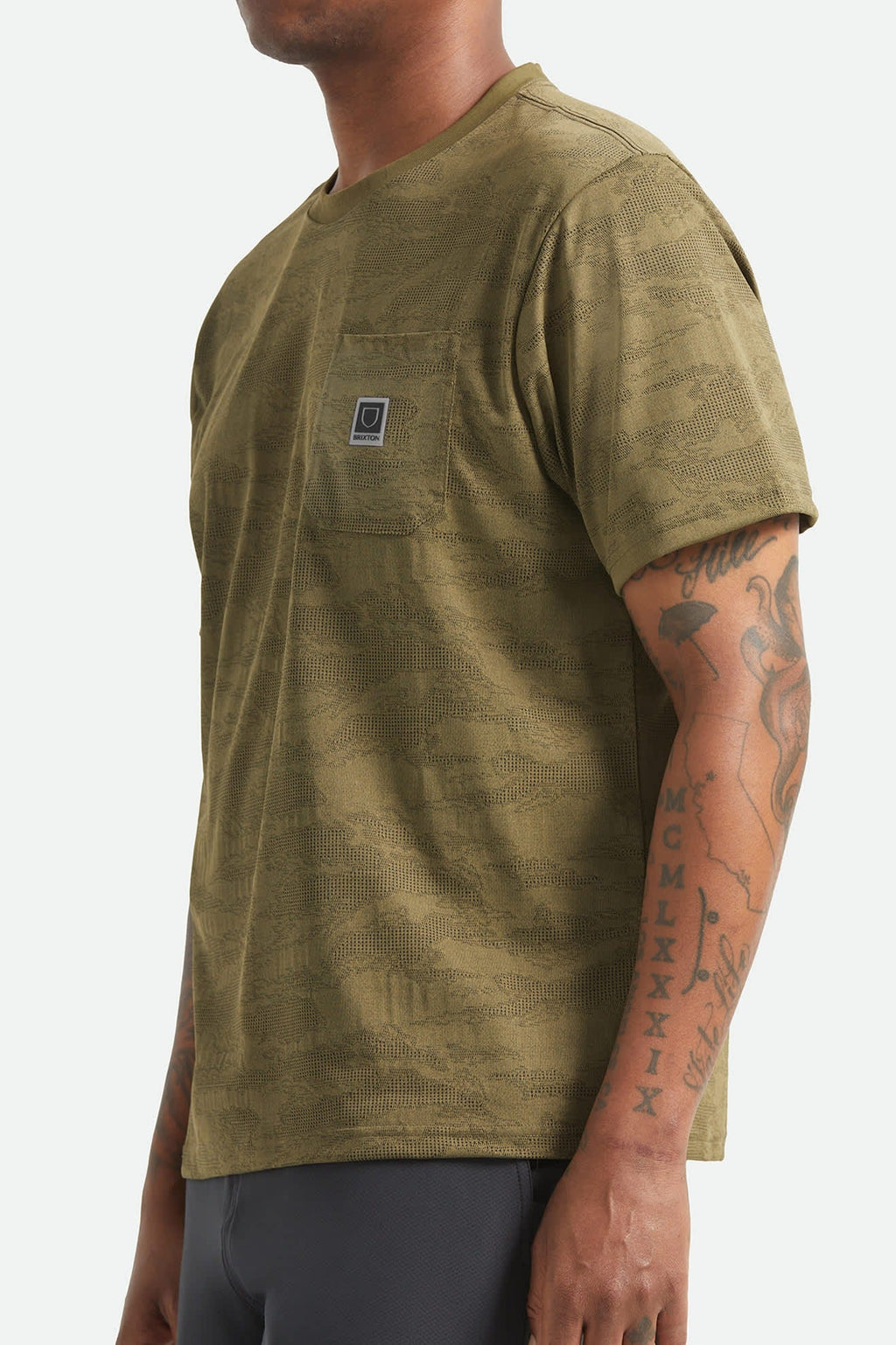 Journey Short Sleeve Pocket T-Shirt - Olive Tiger Camo