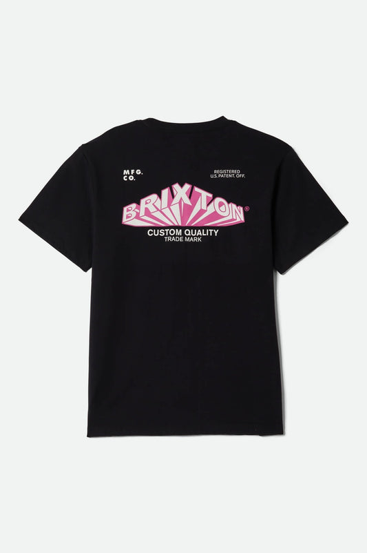 Forman S/S Standard T-Shirt - Black Worn Wash