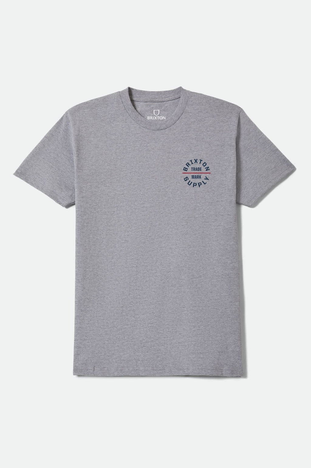 Oath Short Sleeve Standard T-Shirt - Heather Grey/Navy/Red