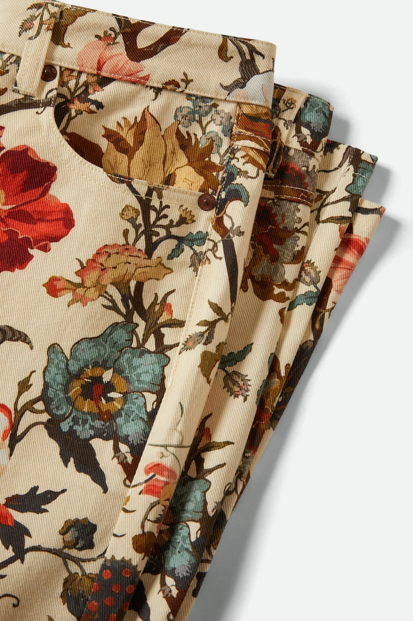 Margo Cropped 5-Pocket Pant - Botanical Floral