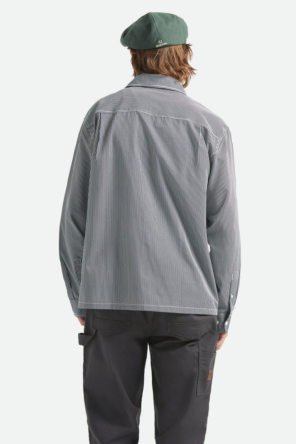 Journey Lightweight Long Sleeve Shirt - Navy/White Stripe