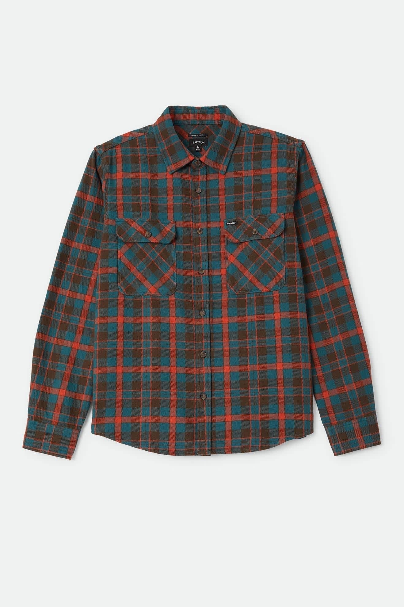 Bowery Flannel - Walnut Brown/Ultra Marine