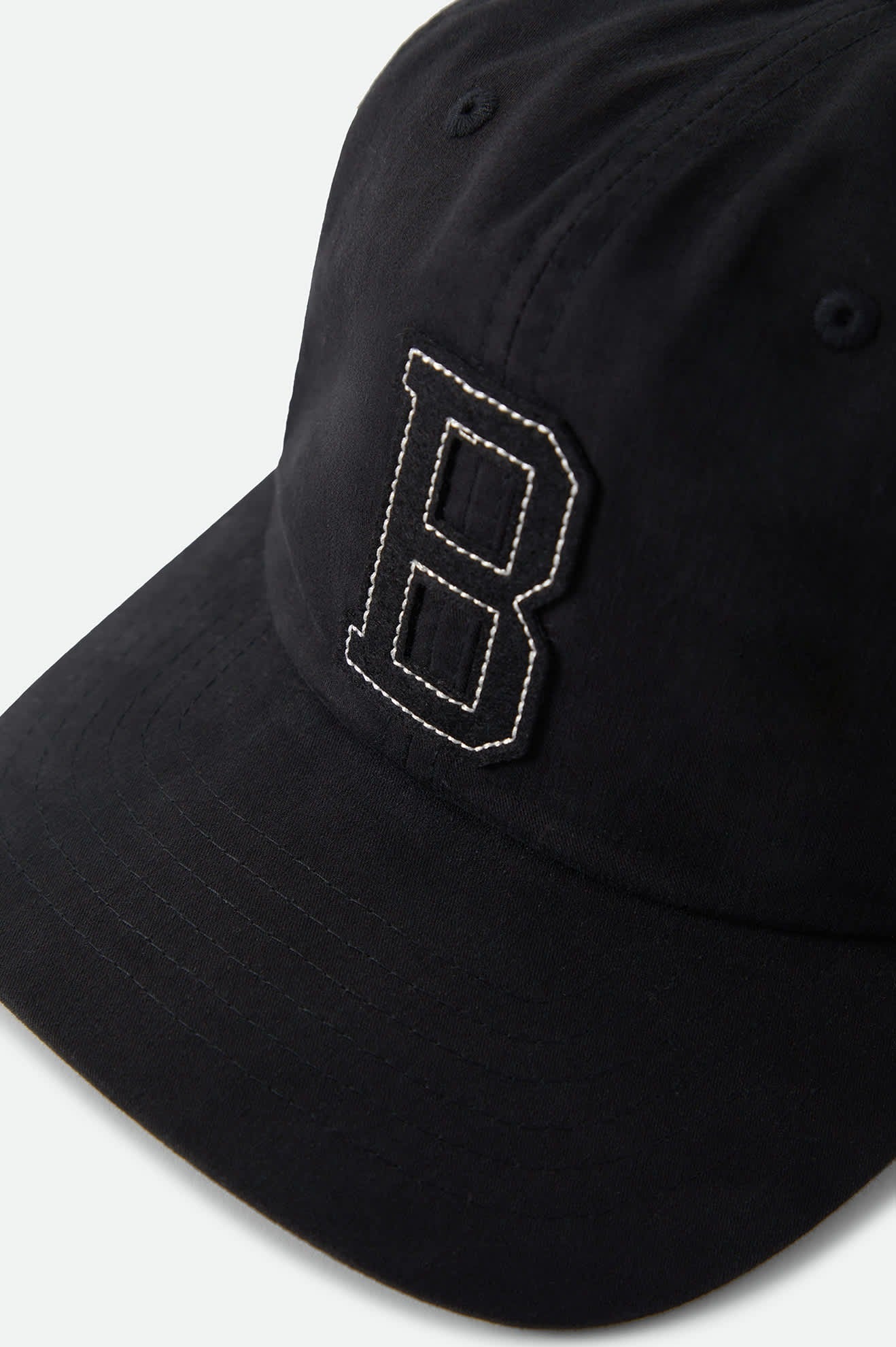 Big B Adjustable Hat - Black/Black/Off White