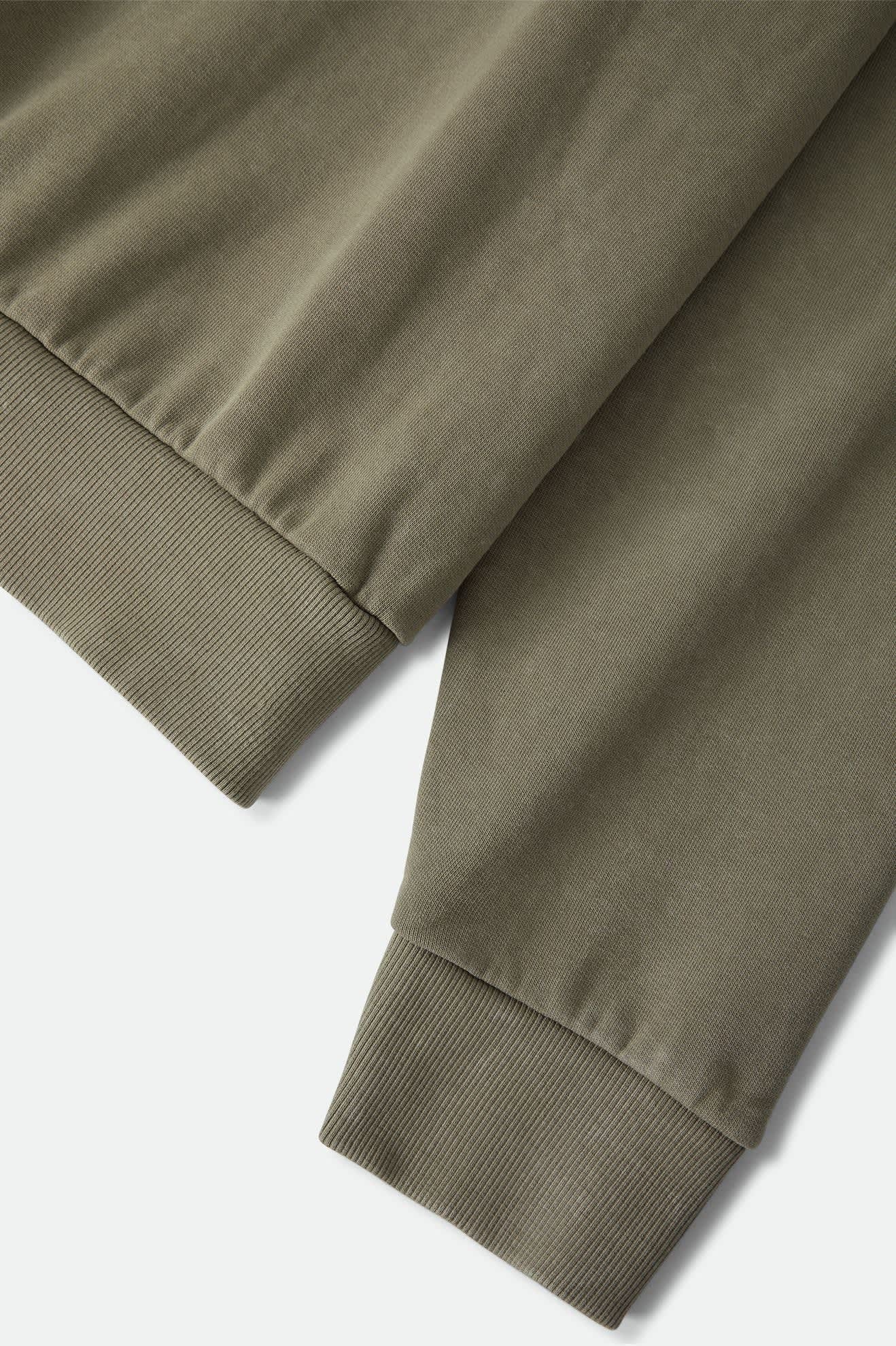 Brixton Baseline Crew Fleece - Olive Surplus Vintage Wash