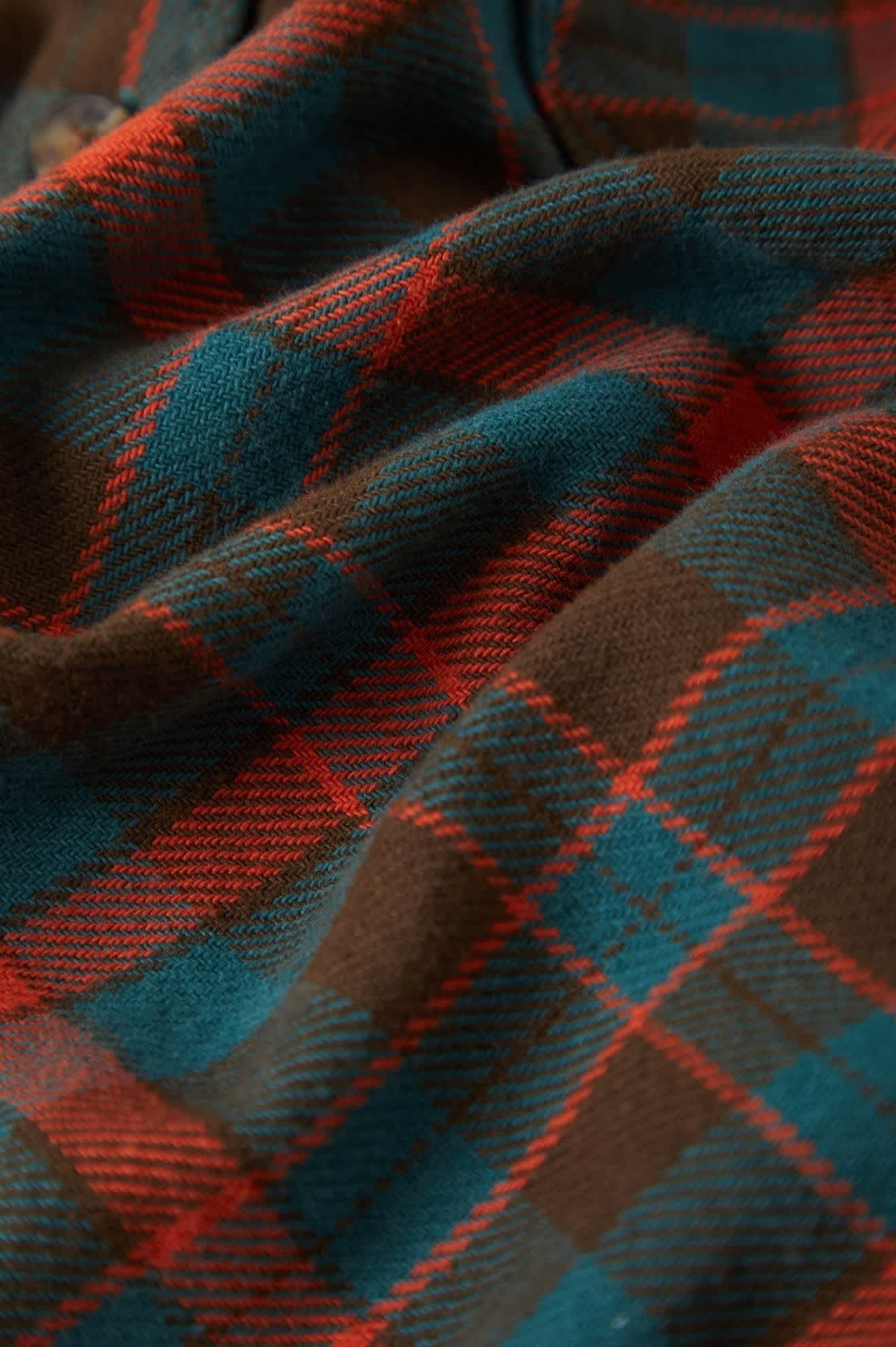 Bowery Flannel - Walnut Brown/Ultra Marine