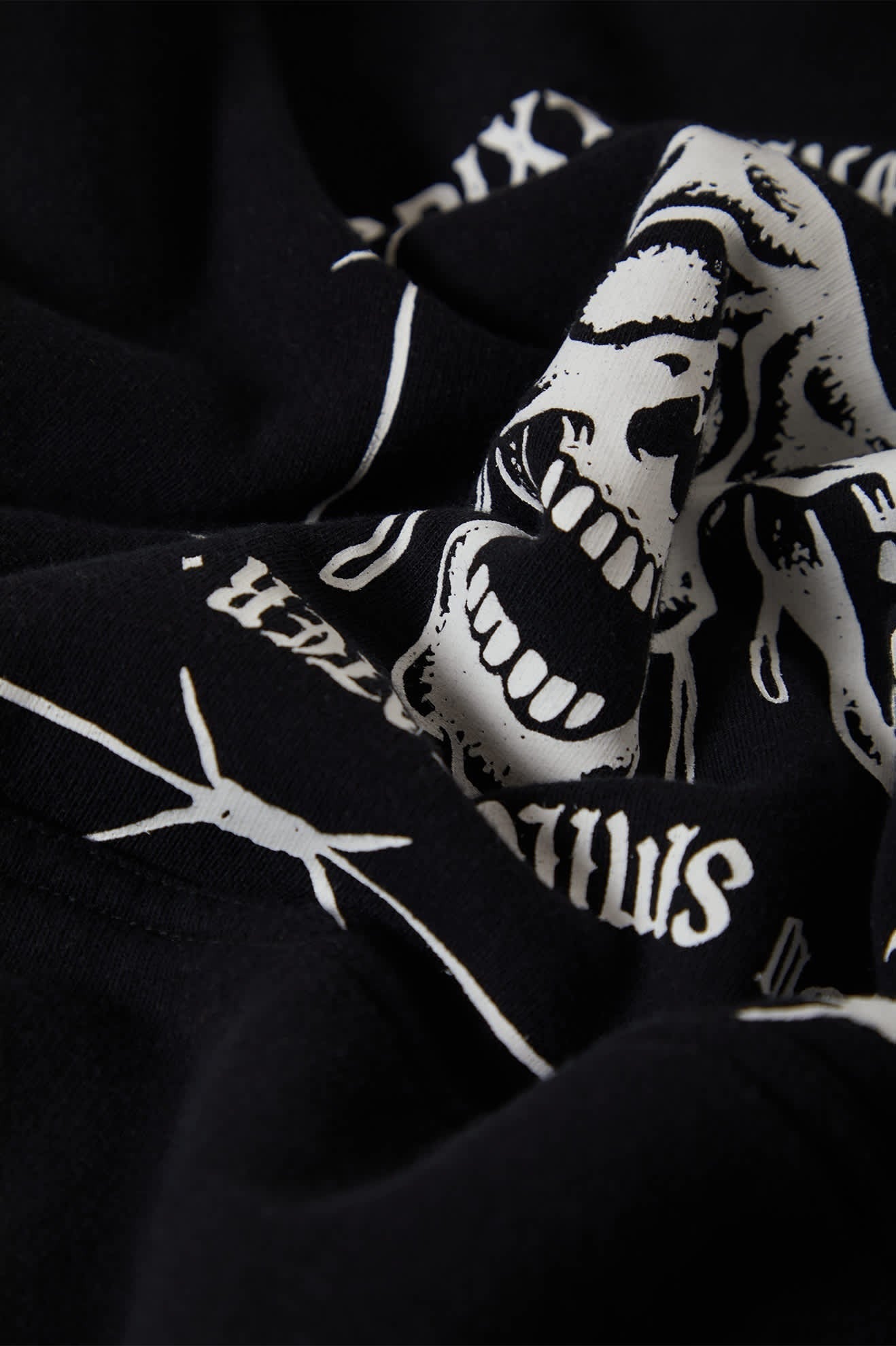 Smile Always Relaxed Hoodie - Black Worn Wash