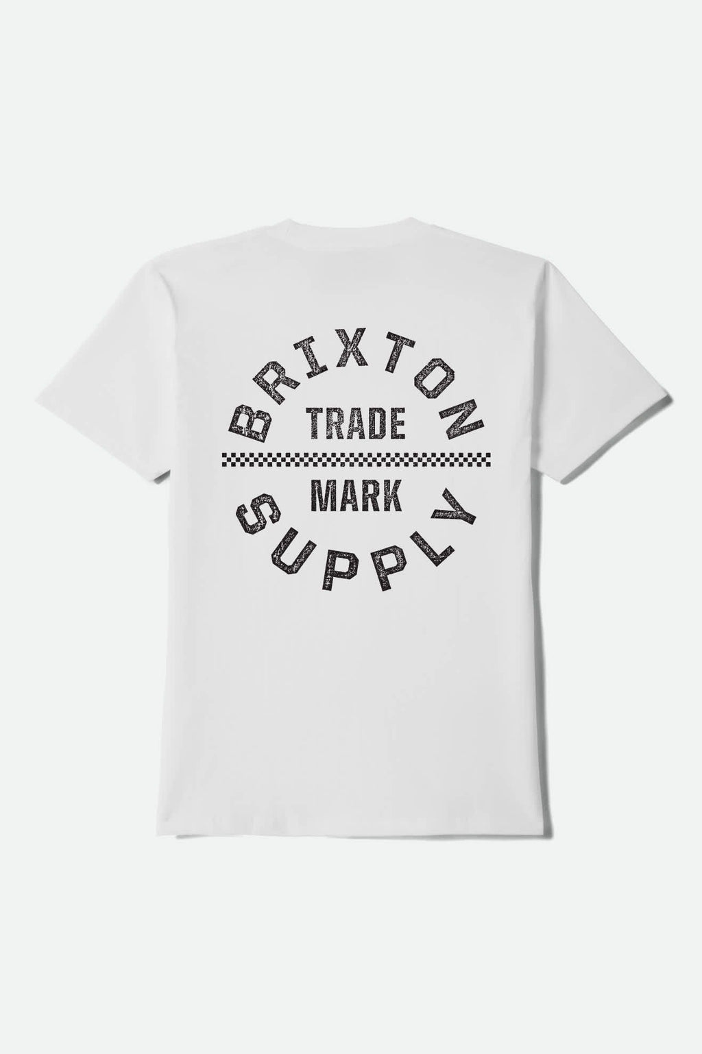 Oath V Short Sleeve T-Shirt - White/Black/Checkered