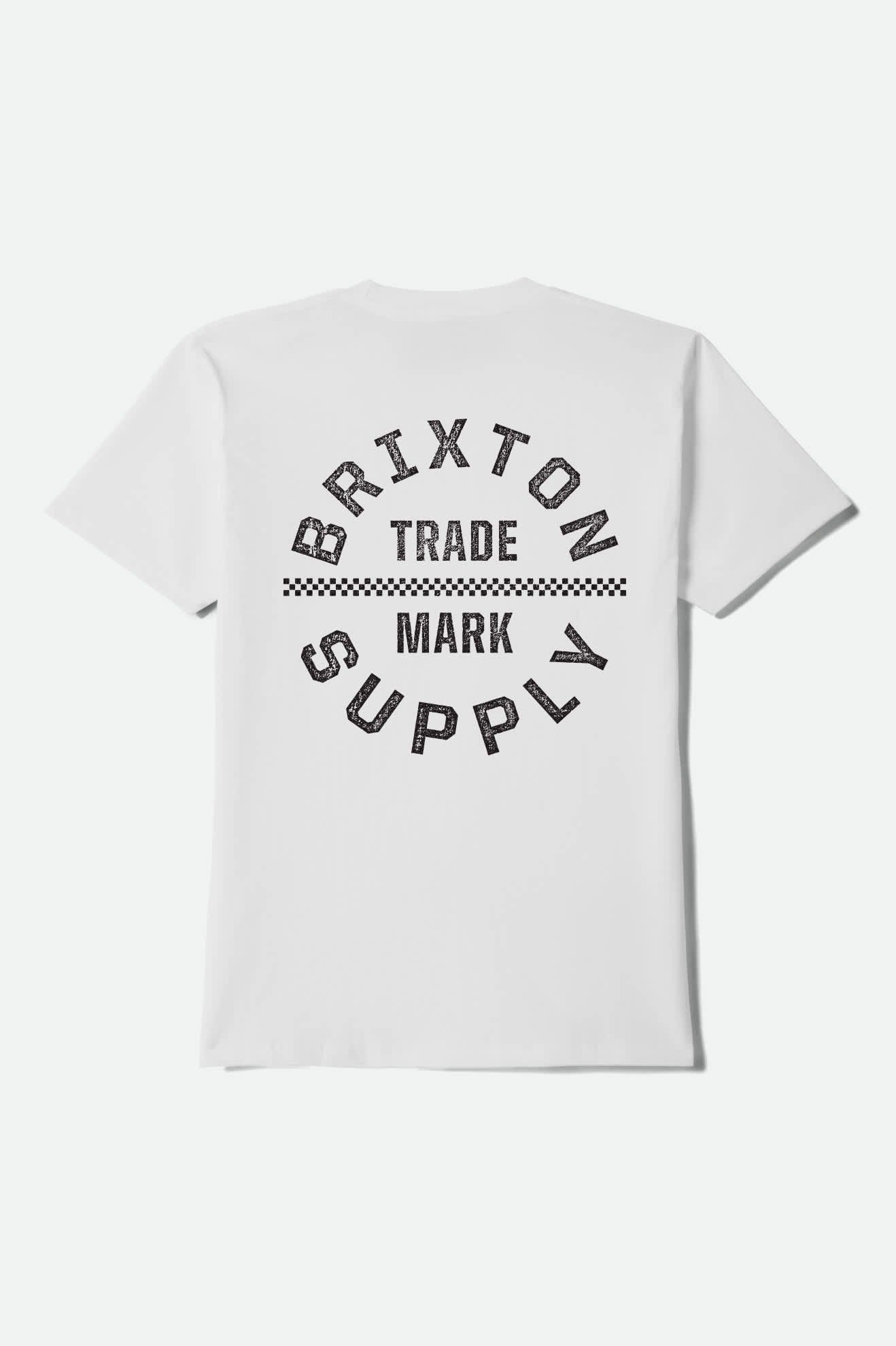 Oath V Short Sleeve T-Shirt - White/Black/Checkered