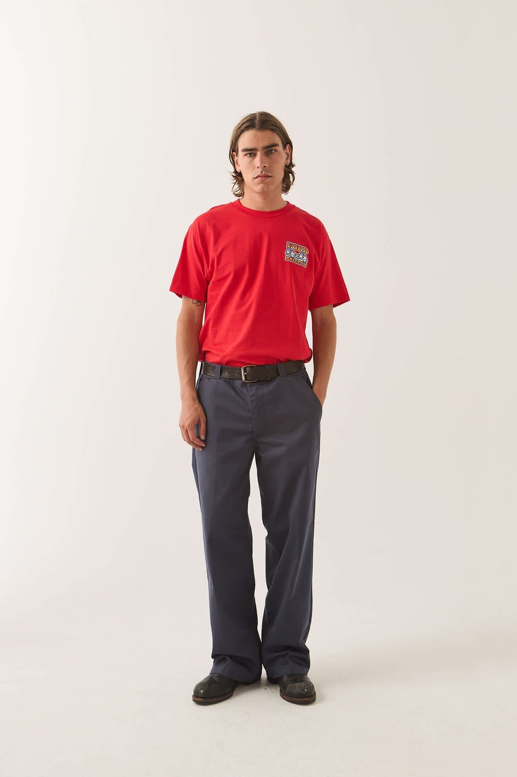Ford 4x4 Chrome T-Shirt - Rangoon Red