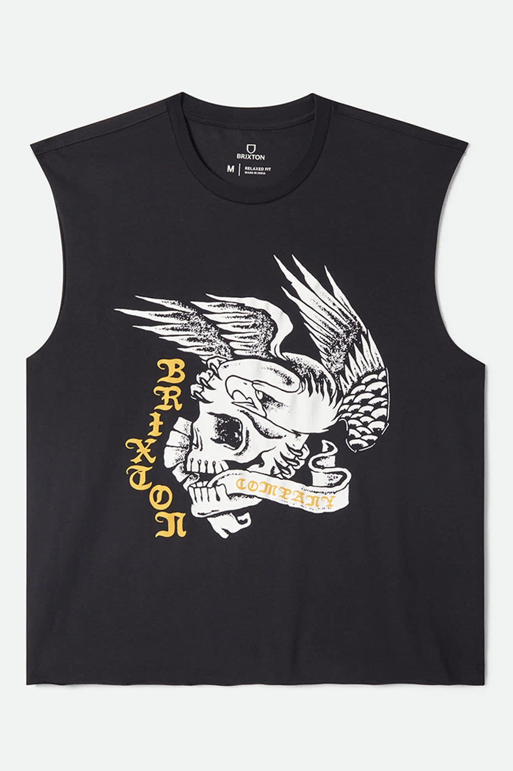 Wolcott Worn In Boxy Muscle Tank - Black