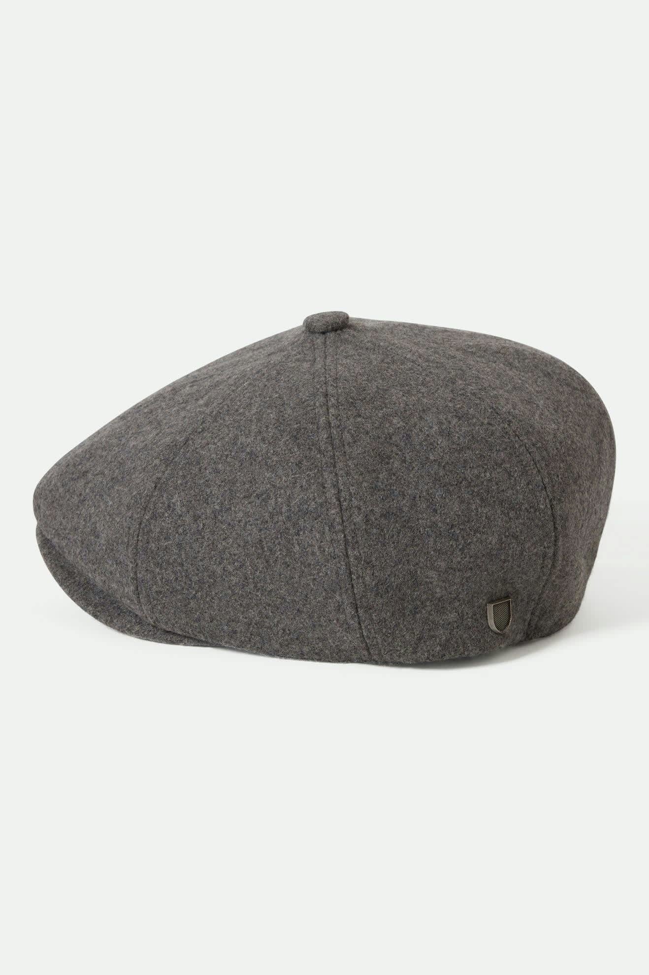 Brood Flannel Snap Cap - Dark Heather Grey/Washed Navy