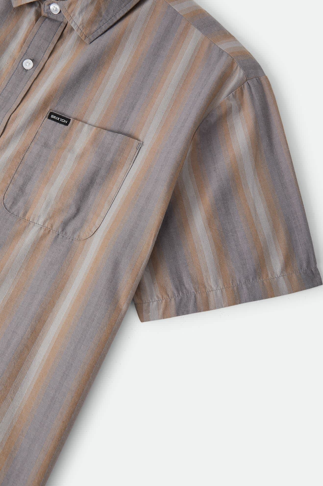 Cru Shirt - Charcoal Shadow Stripe