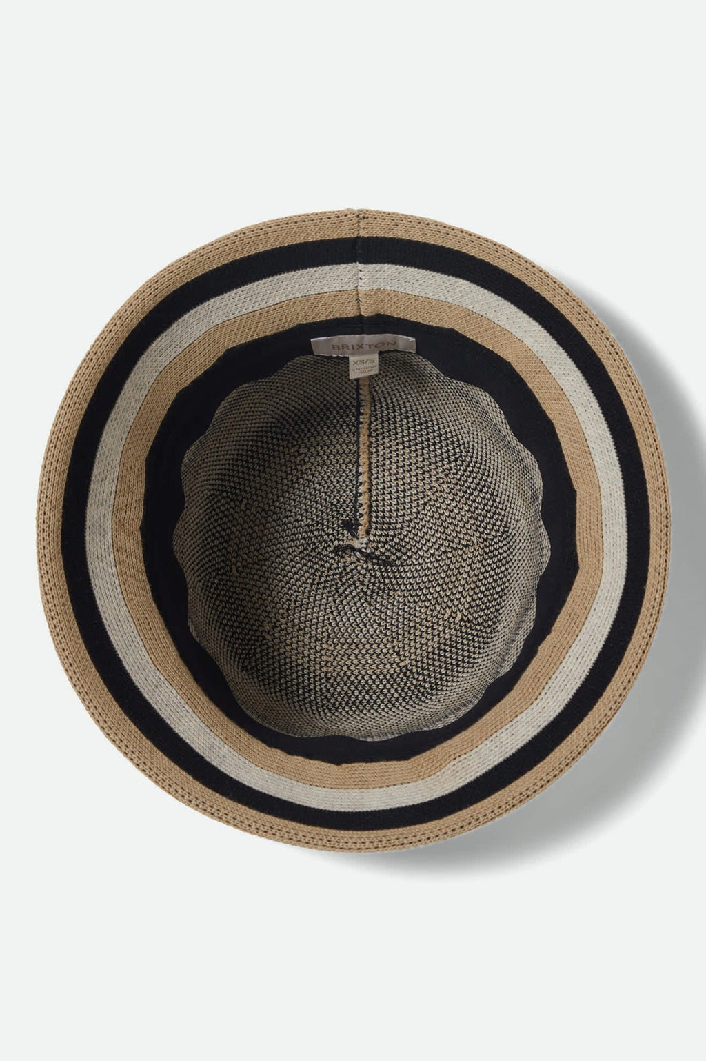 Lisboa Knit Packable Bucket Hat - Black/Sand/Whitecap
