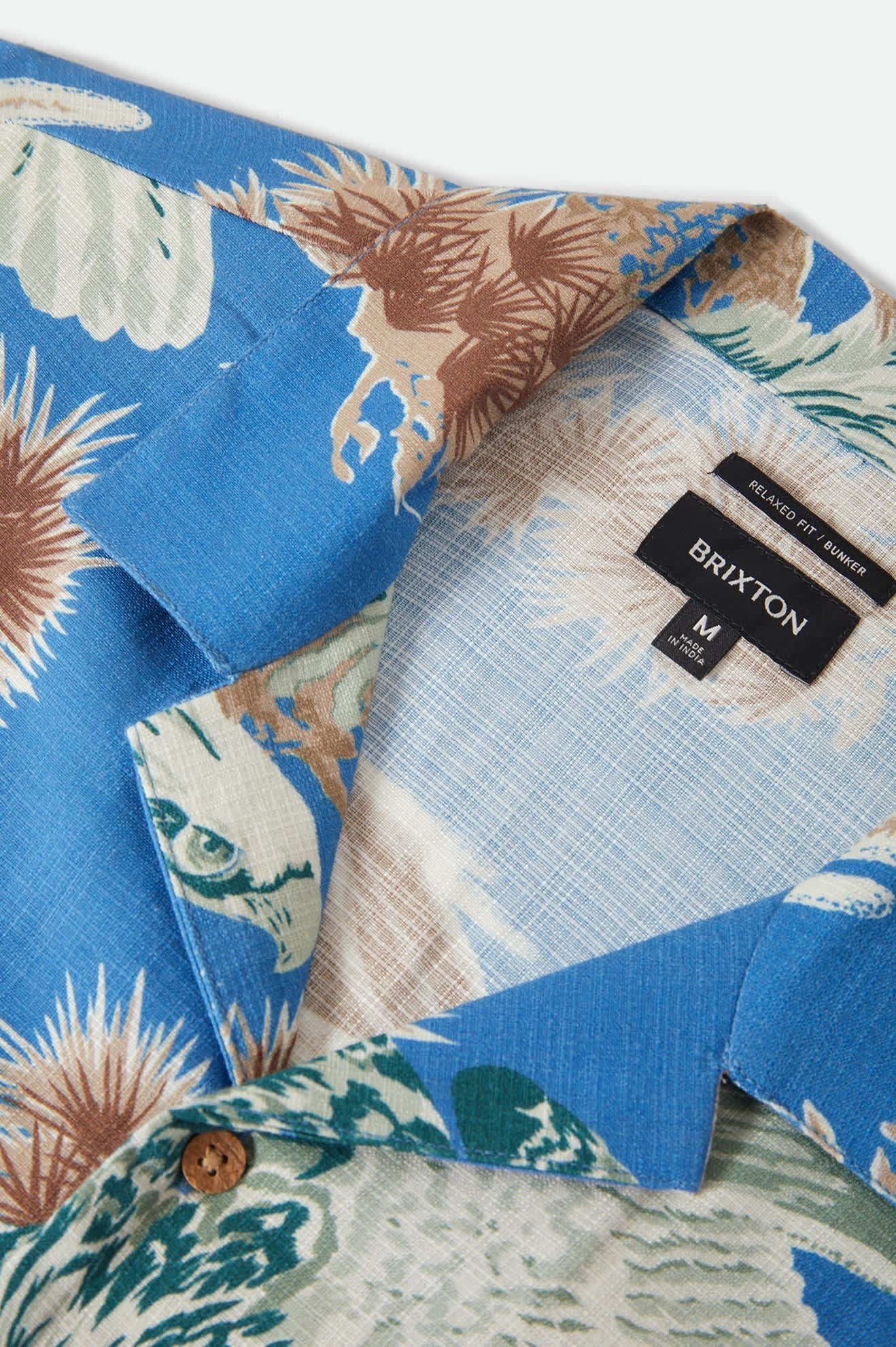 Rainier X Brixton Short Sleeve Shirt - Blue Sky