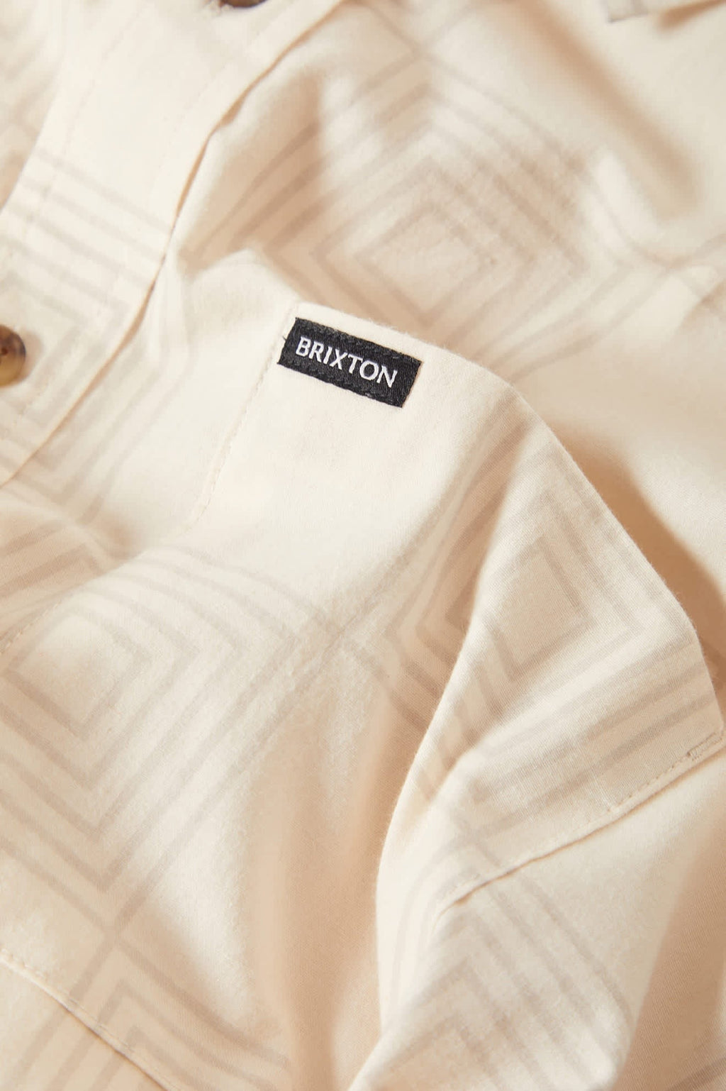 Cru Print Short Sleeve Shirt - Whitecap/Geo Checker