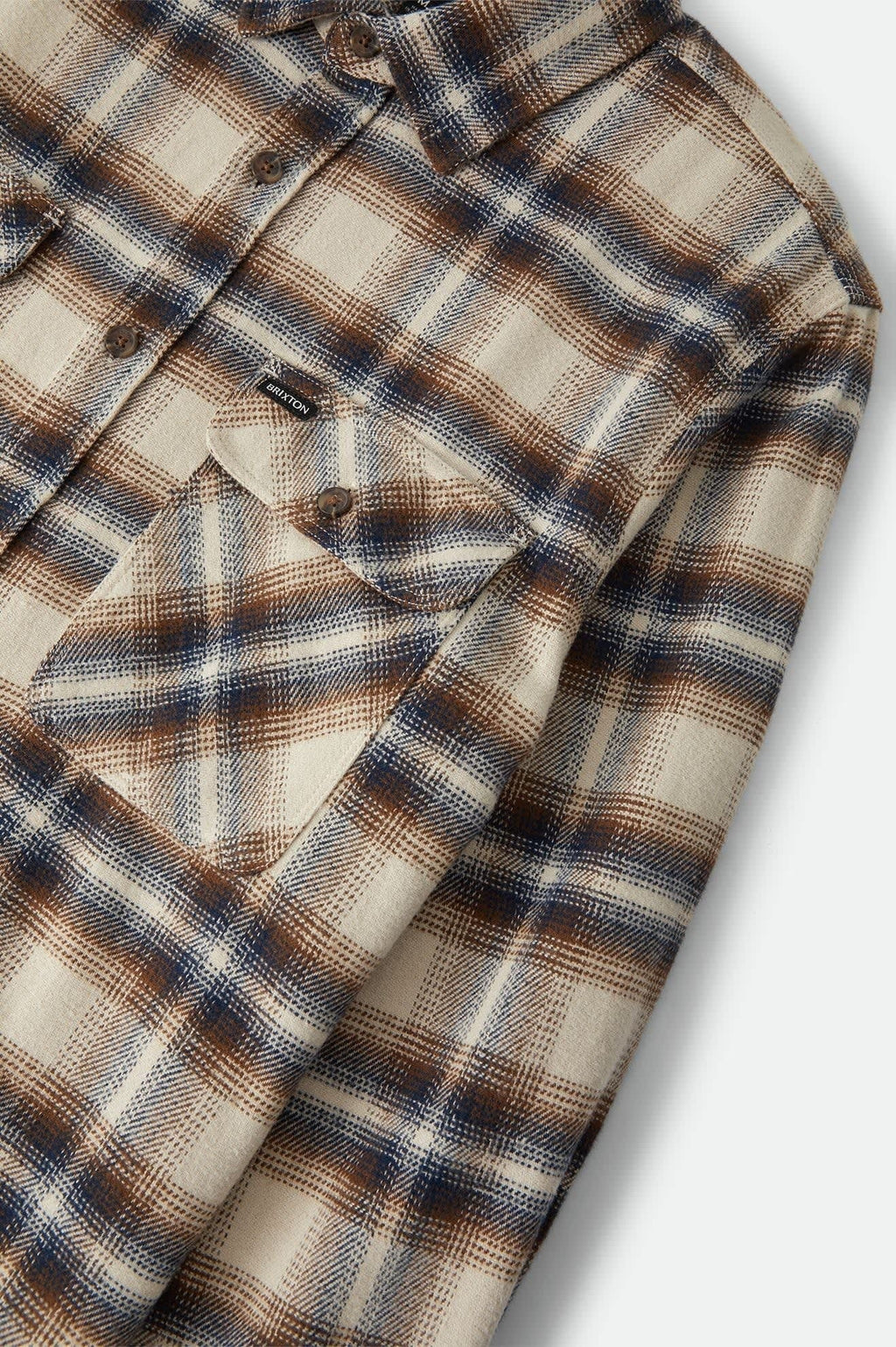 Bowery Flannel - Soft Brown Plaid