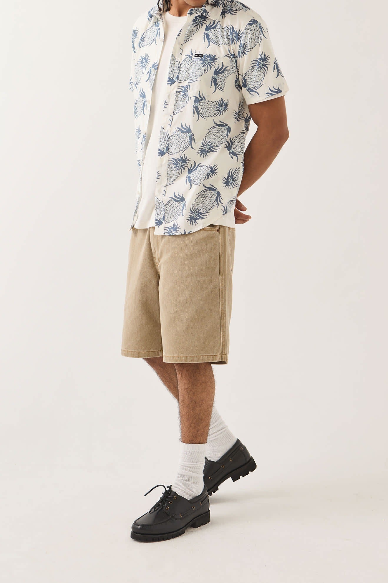Brixton Relaxed Short - Washed British Khaki