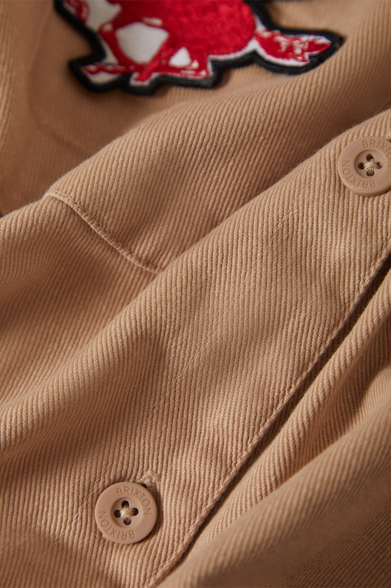 Utopia Patchwork Overshirt - Washed Timeless Taupe