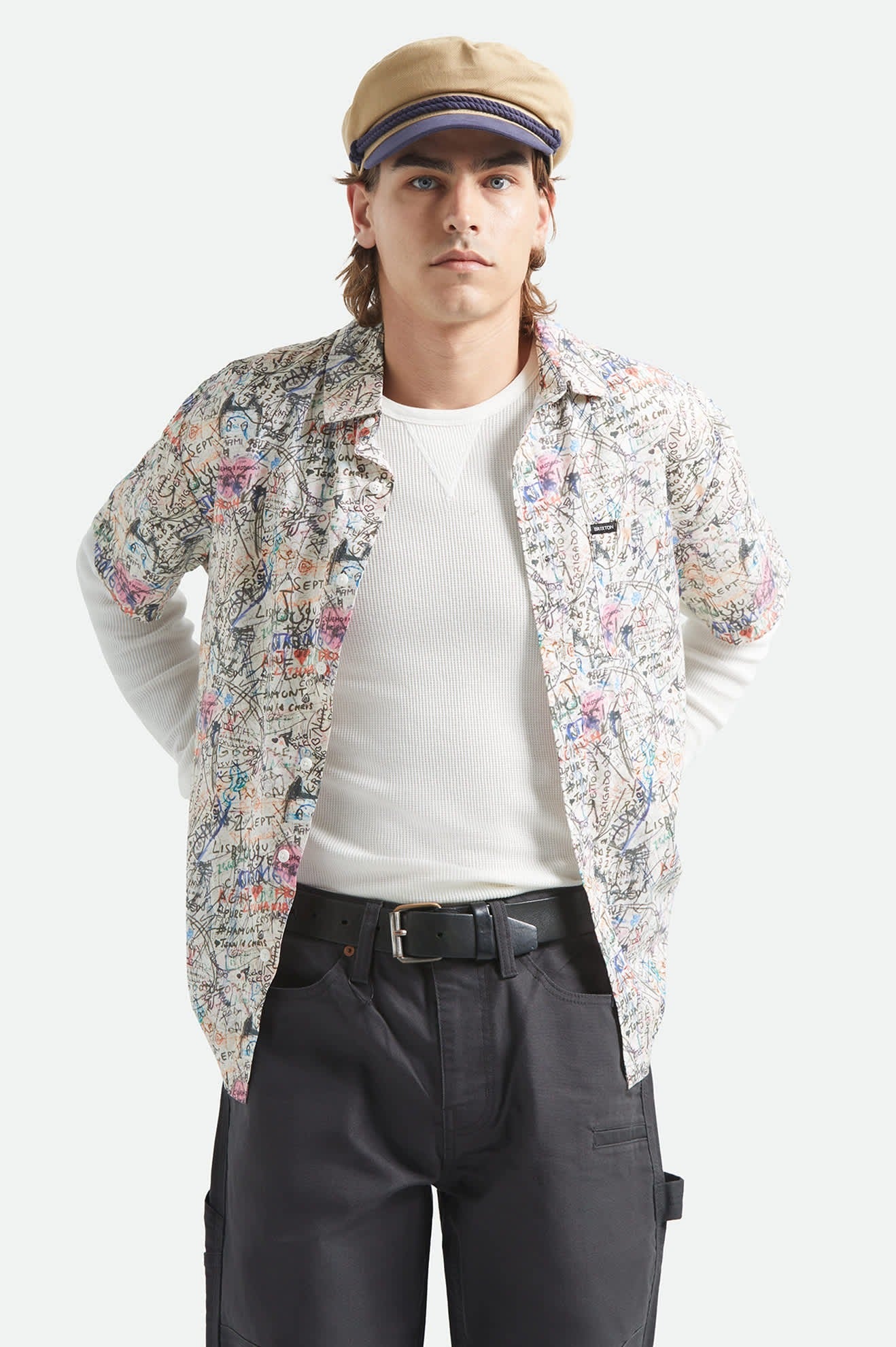 Cru Print Short Sleeve Shirt - Graffiti