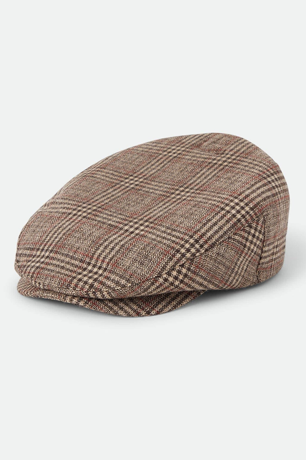 Hooligan Flat Cap - Brown/Tan/Red Plaid