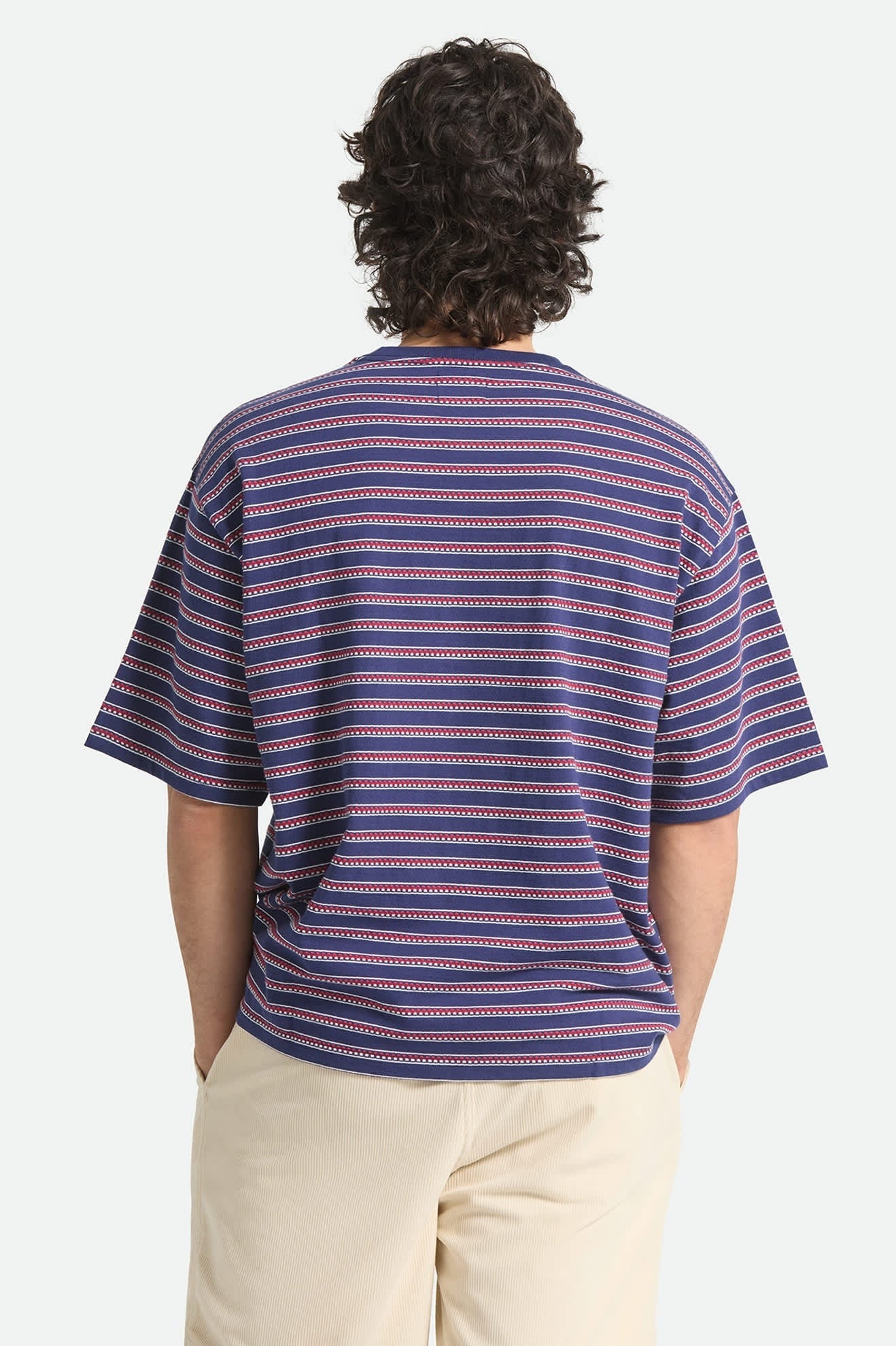 Poolside Pique Box Crop T-Shirt - Washed Navy