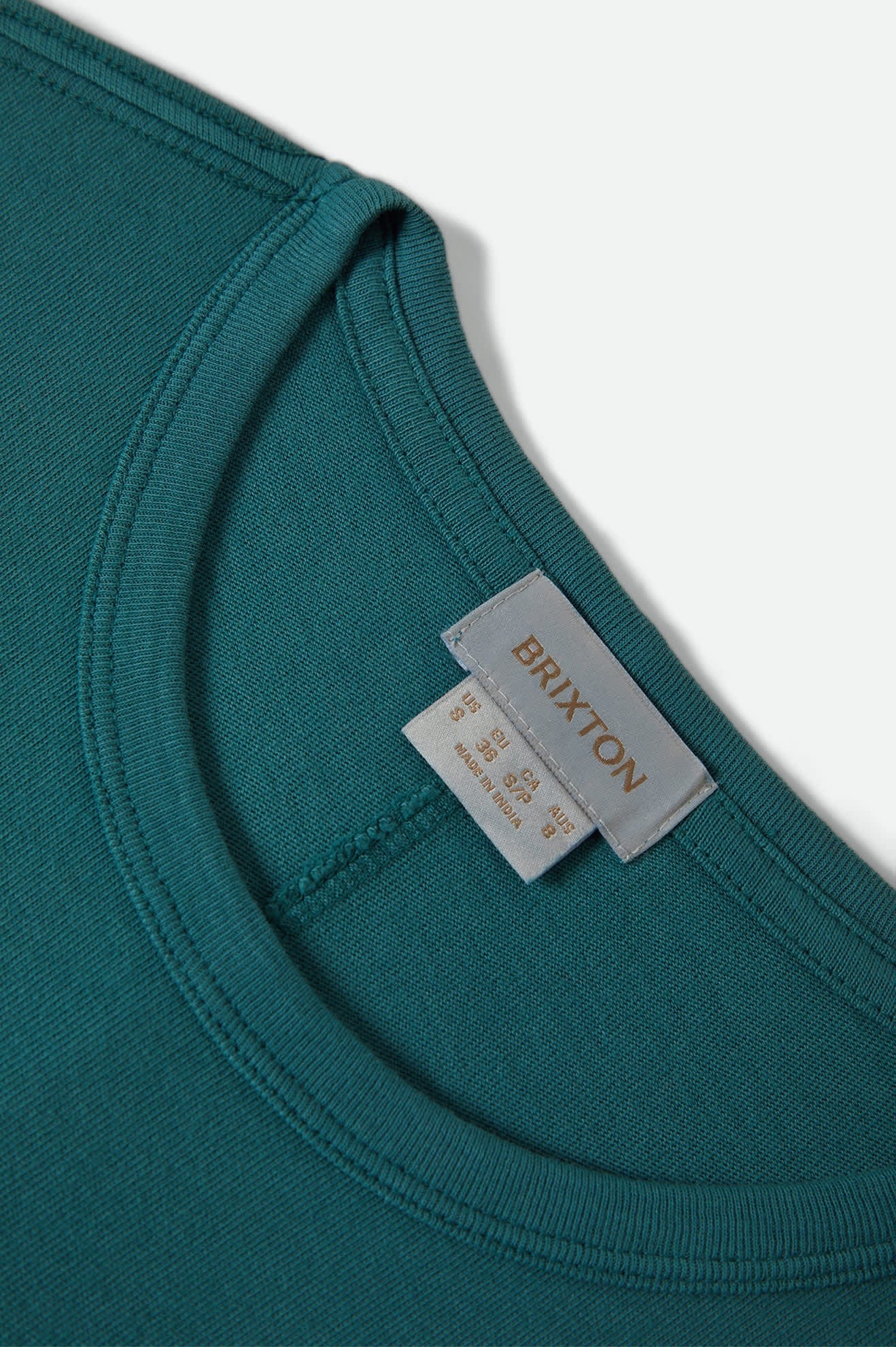 Carefree Organic Garment Dye Perfect T-Shirt - Washed Mediterranean Teal