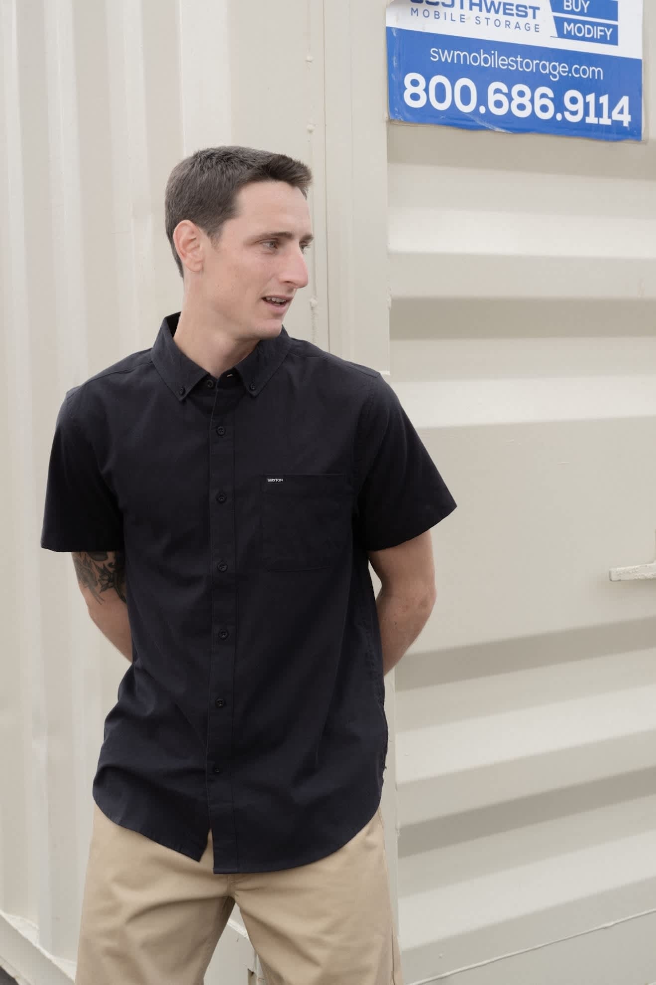 Sanford Oxford Woven - Black