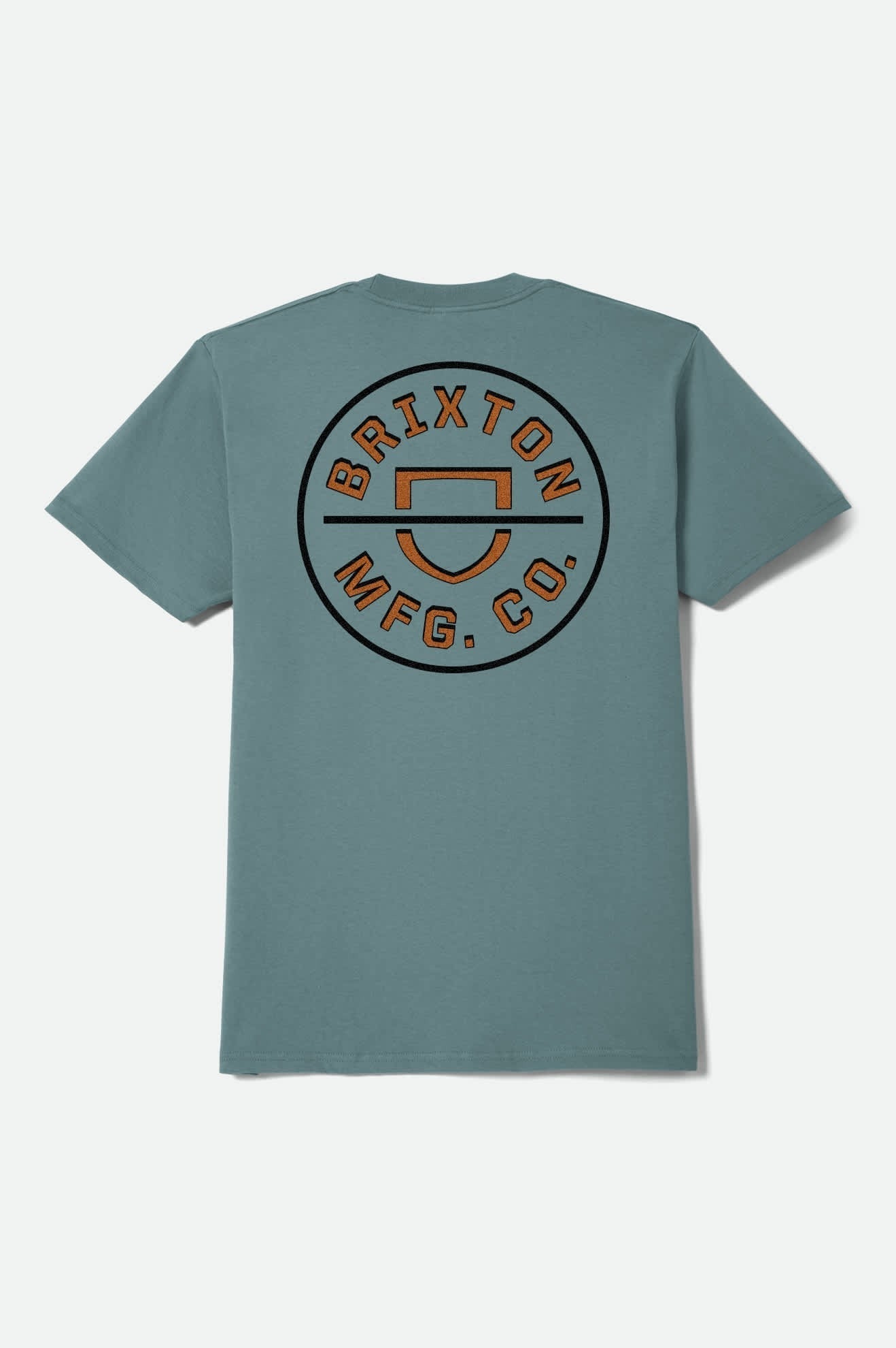 Crest II Short Sleeve T-Shirt - Ocean Breeze/ Black/Rust