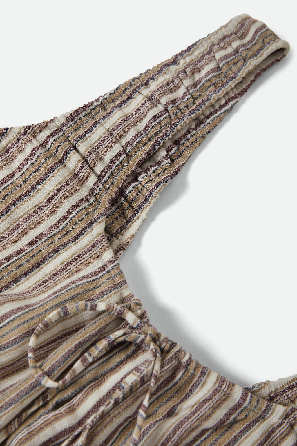 The Abigail Tie Top - Worn In Robust Red Stripe