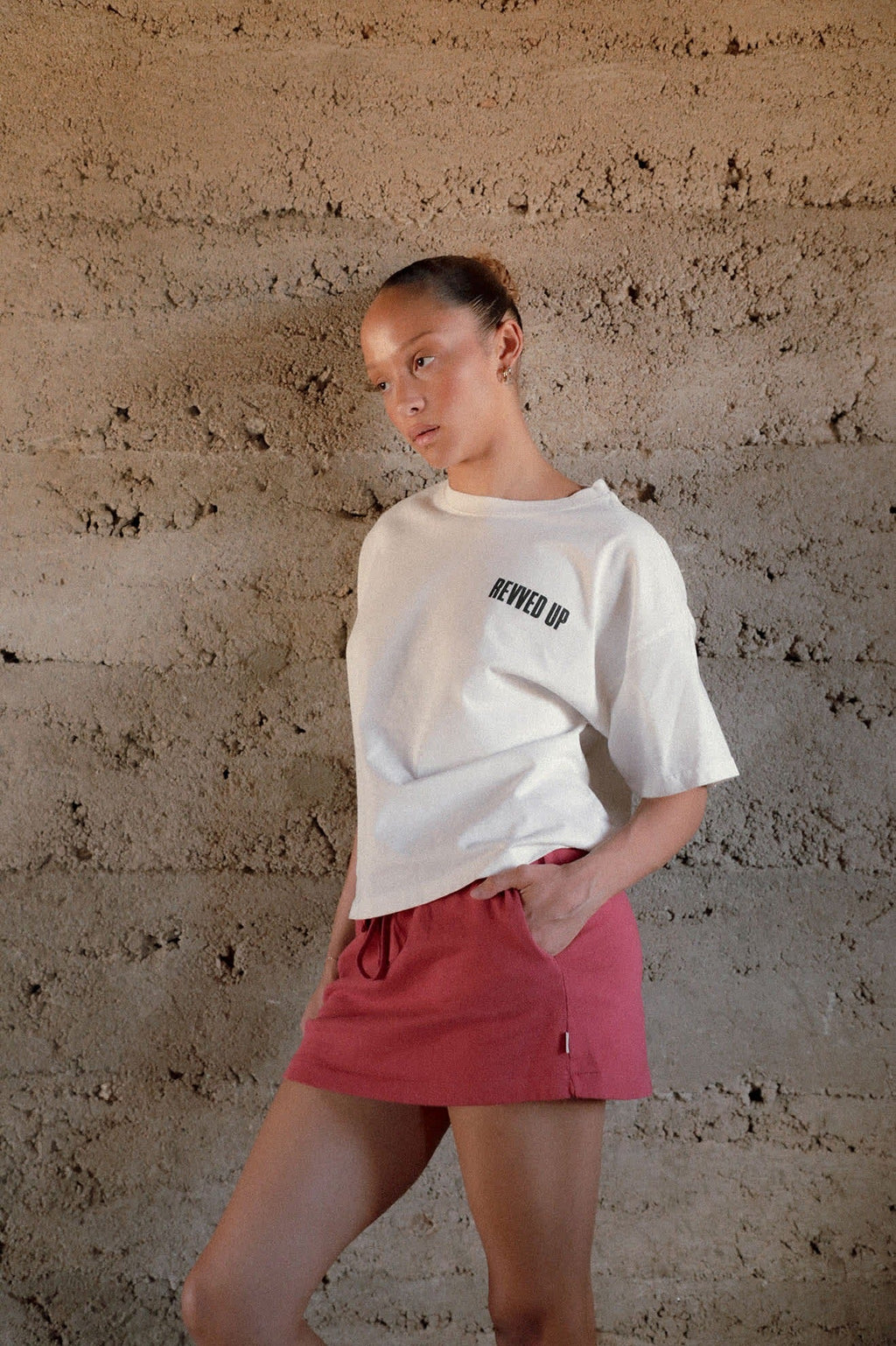 Revved Up Boxy Crew T-Shirt - Off White