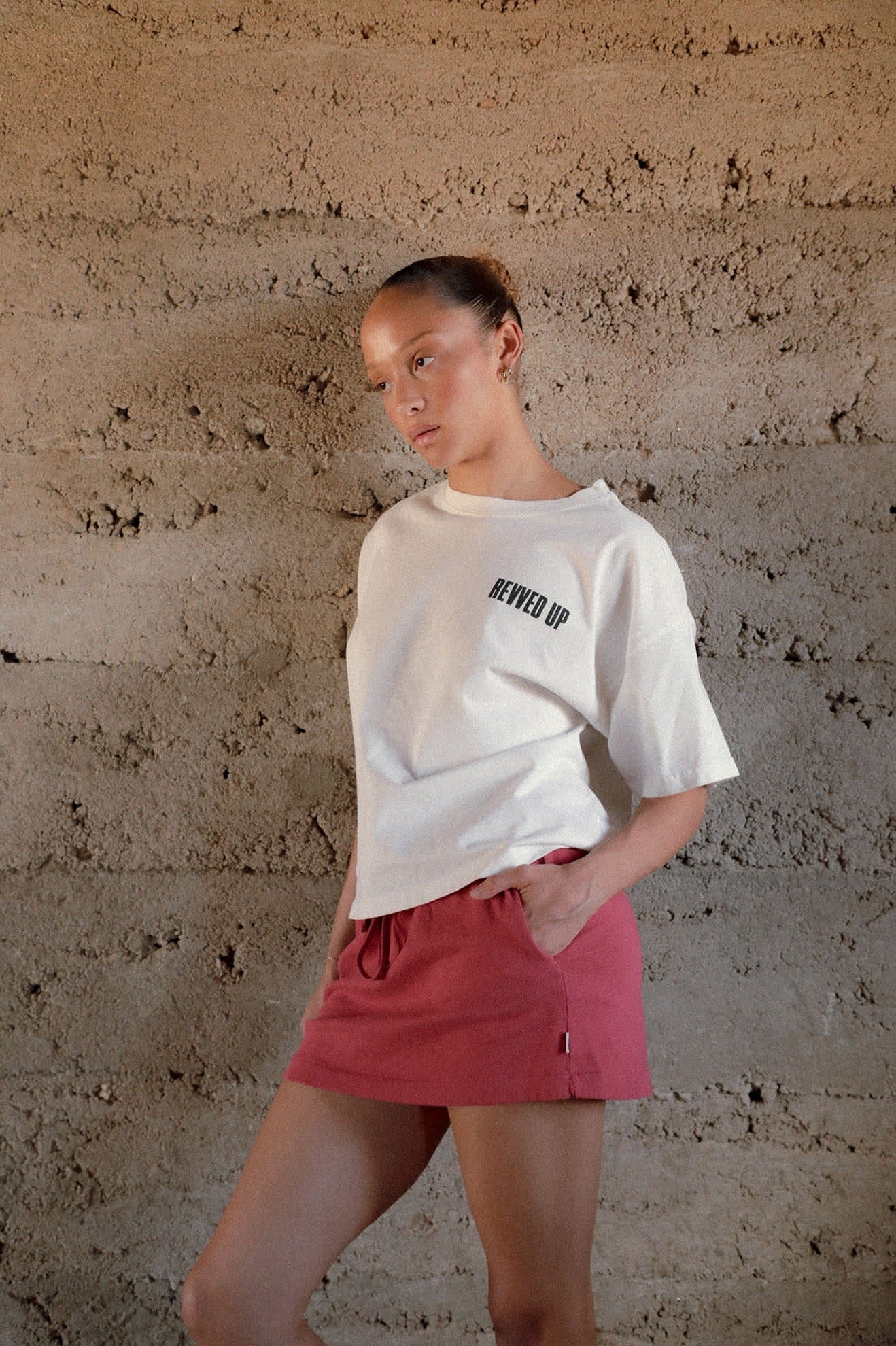 Revved Up Boxy Crew T-Shirt - Off White